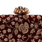 Sugarcrush Maroon embroidered Clutch - SUGARCRUSH