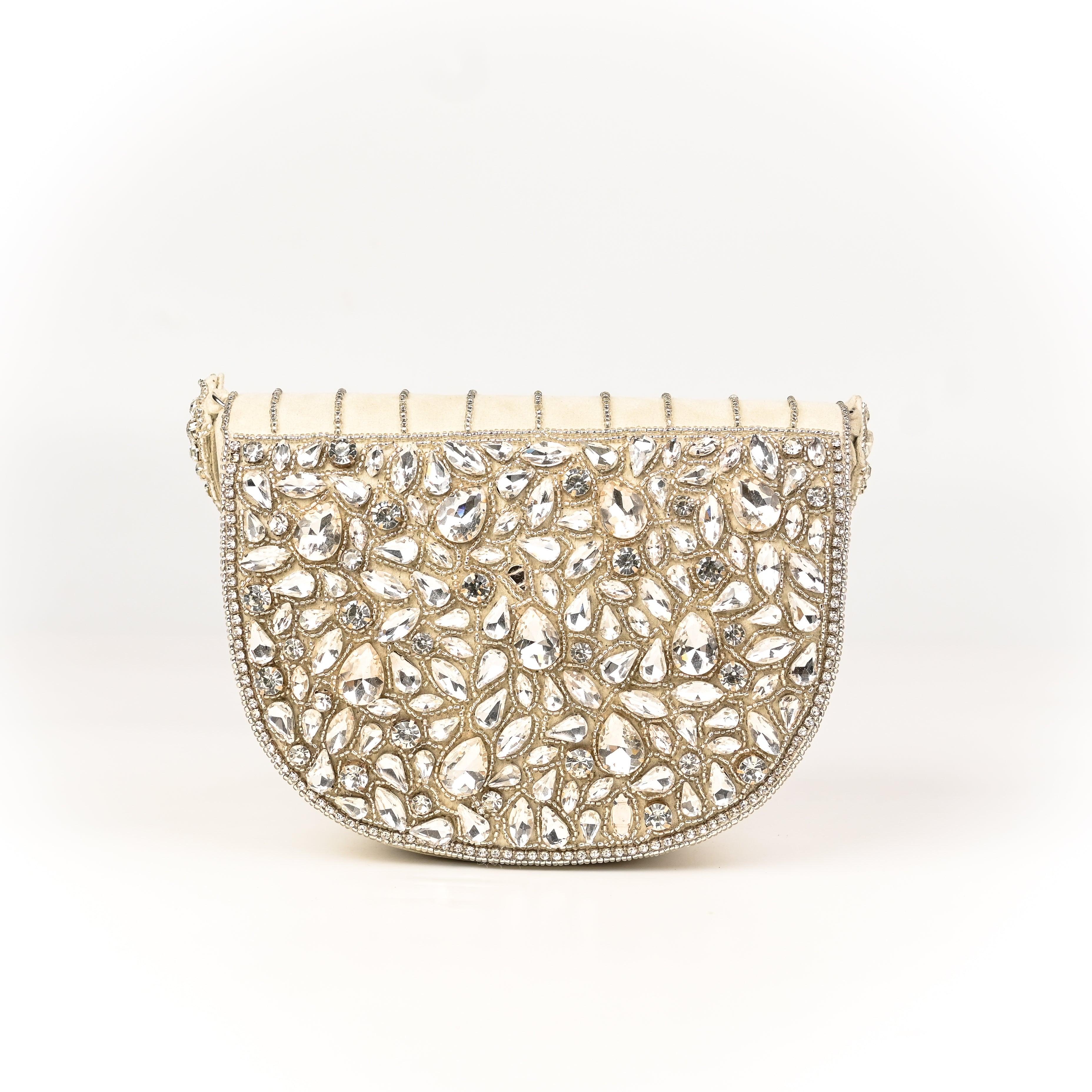 Sugarcrush Oval bridal Crystal Luxury Bag - SUGARCRUSH