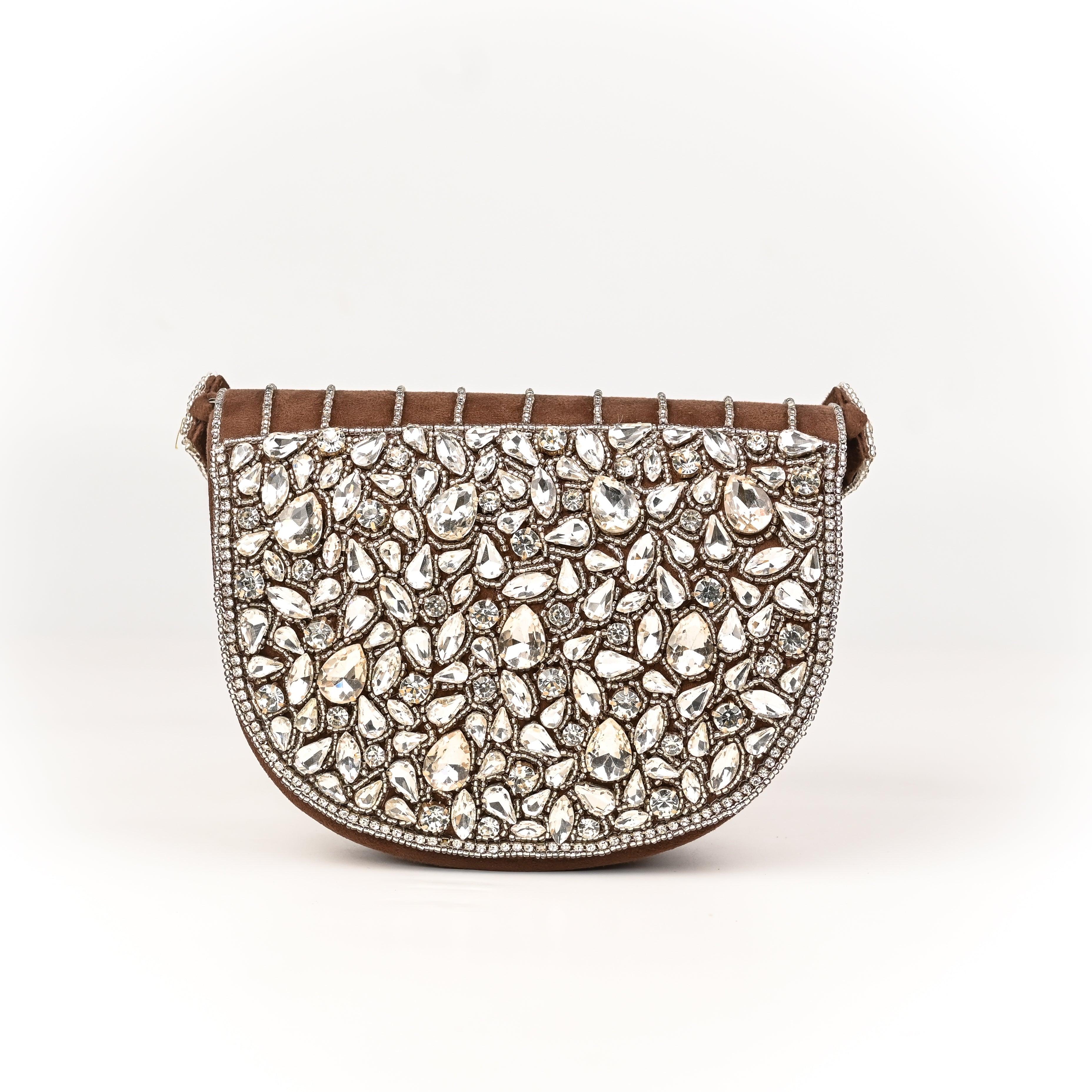 Sugarcrush Oval bridal Crystal Luxury Bag - SUGARCRUSH