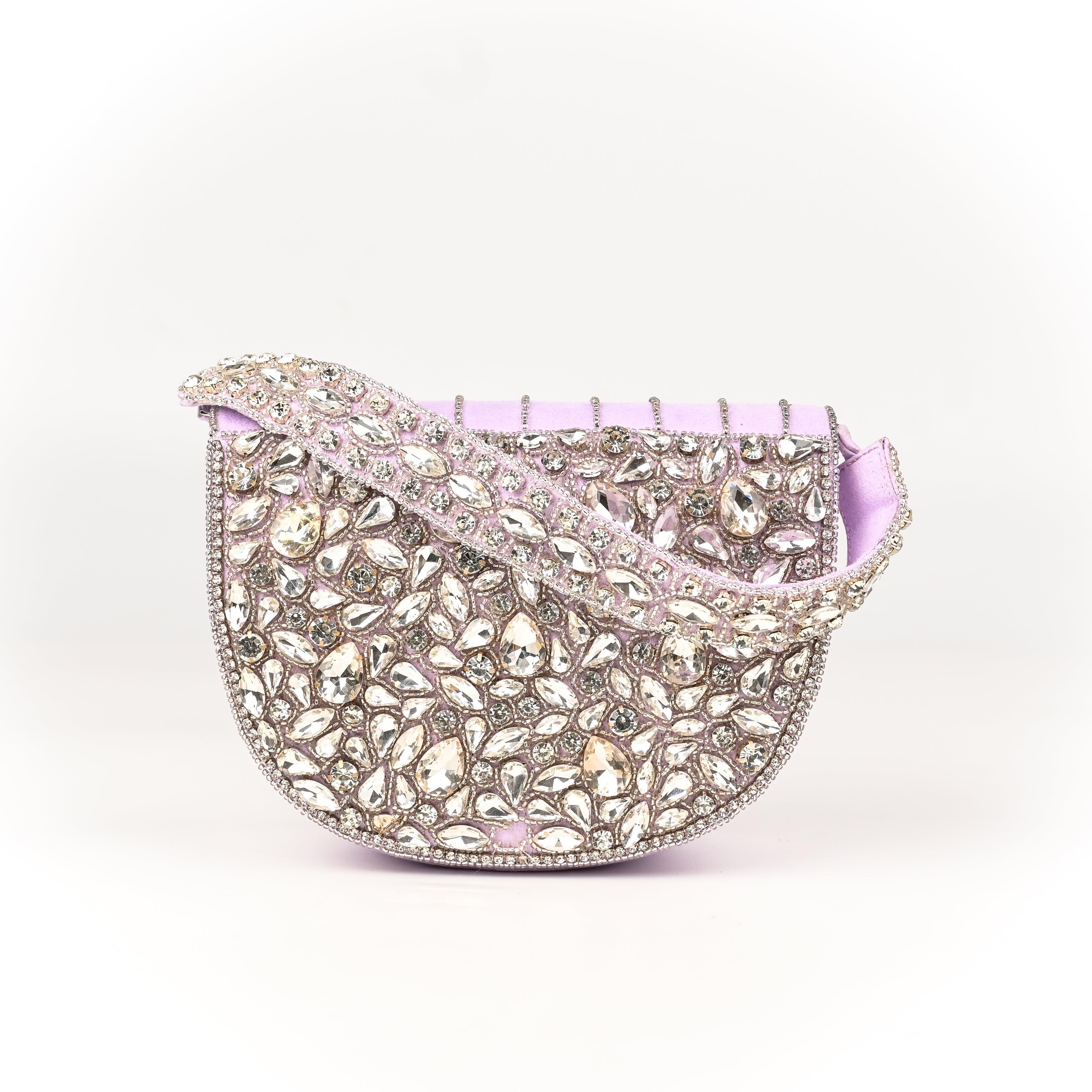 Sugarcrush Oval bridal Crystal Luxury Bag - SUGARCRUSH