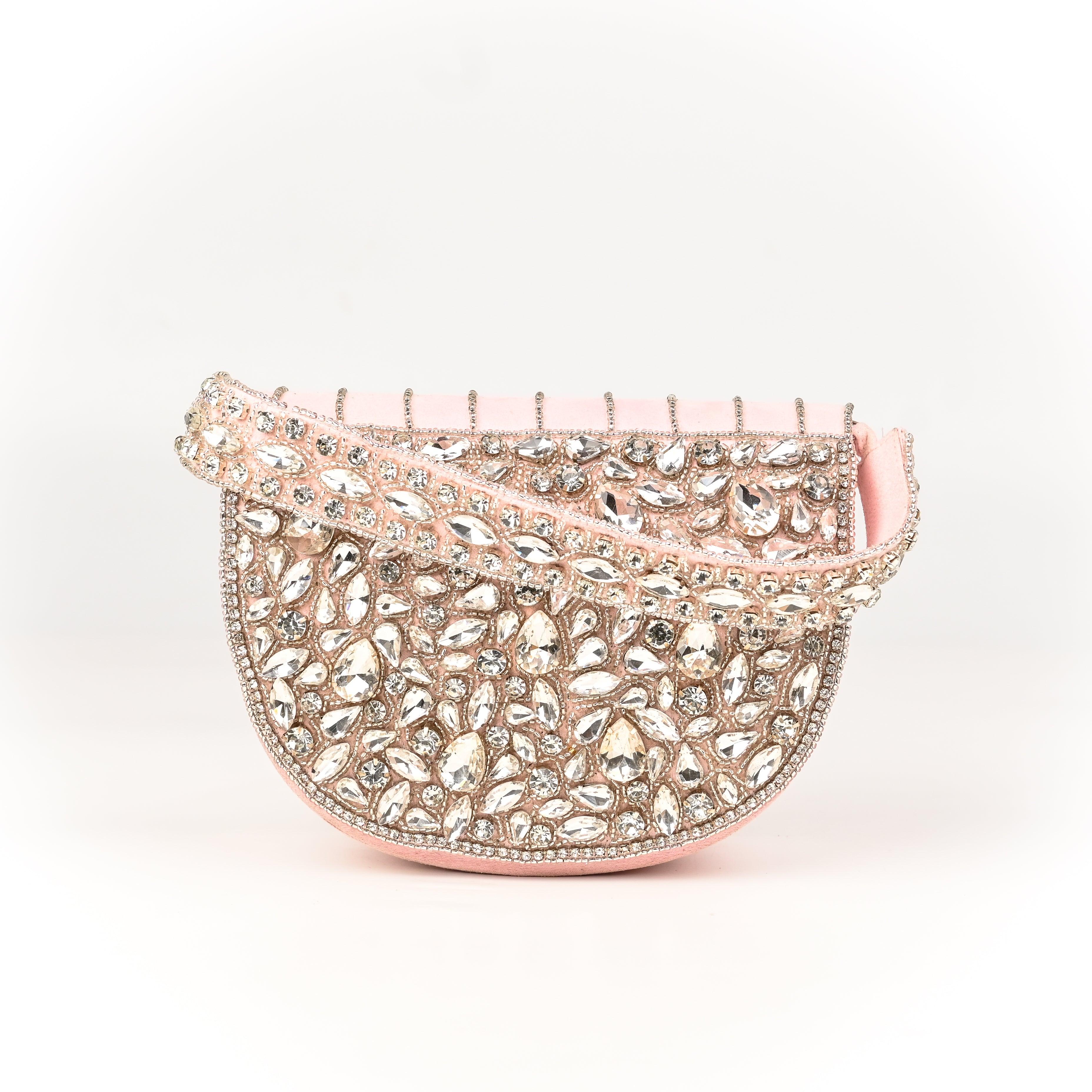 Sugarcrush Oval bridal Crystal Luxury Bag - SUGARCRUSH