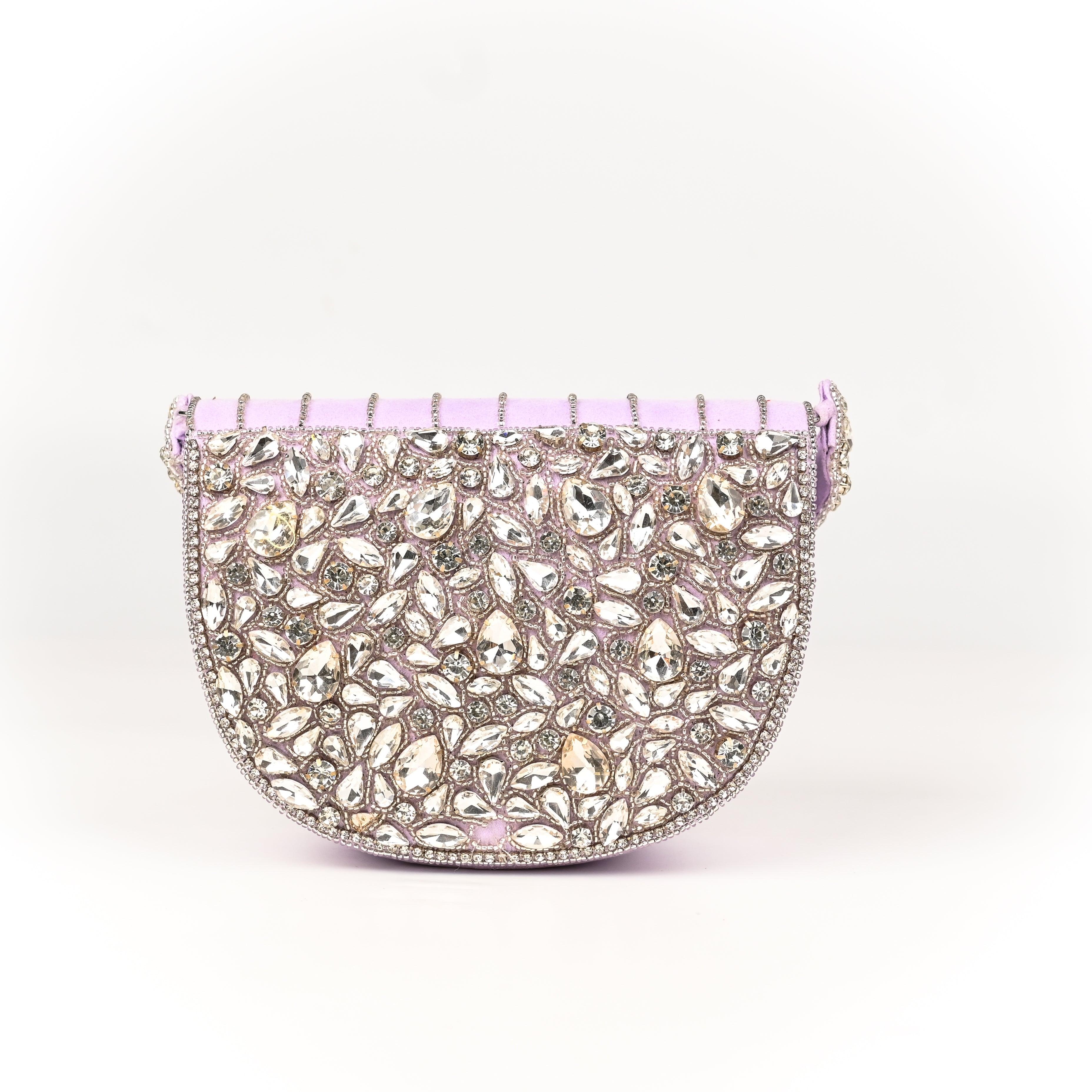 Sugarcrush Oval bridal Crystal Luxury Bag - SUGARCRUSH