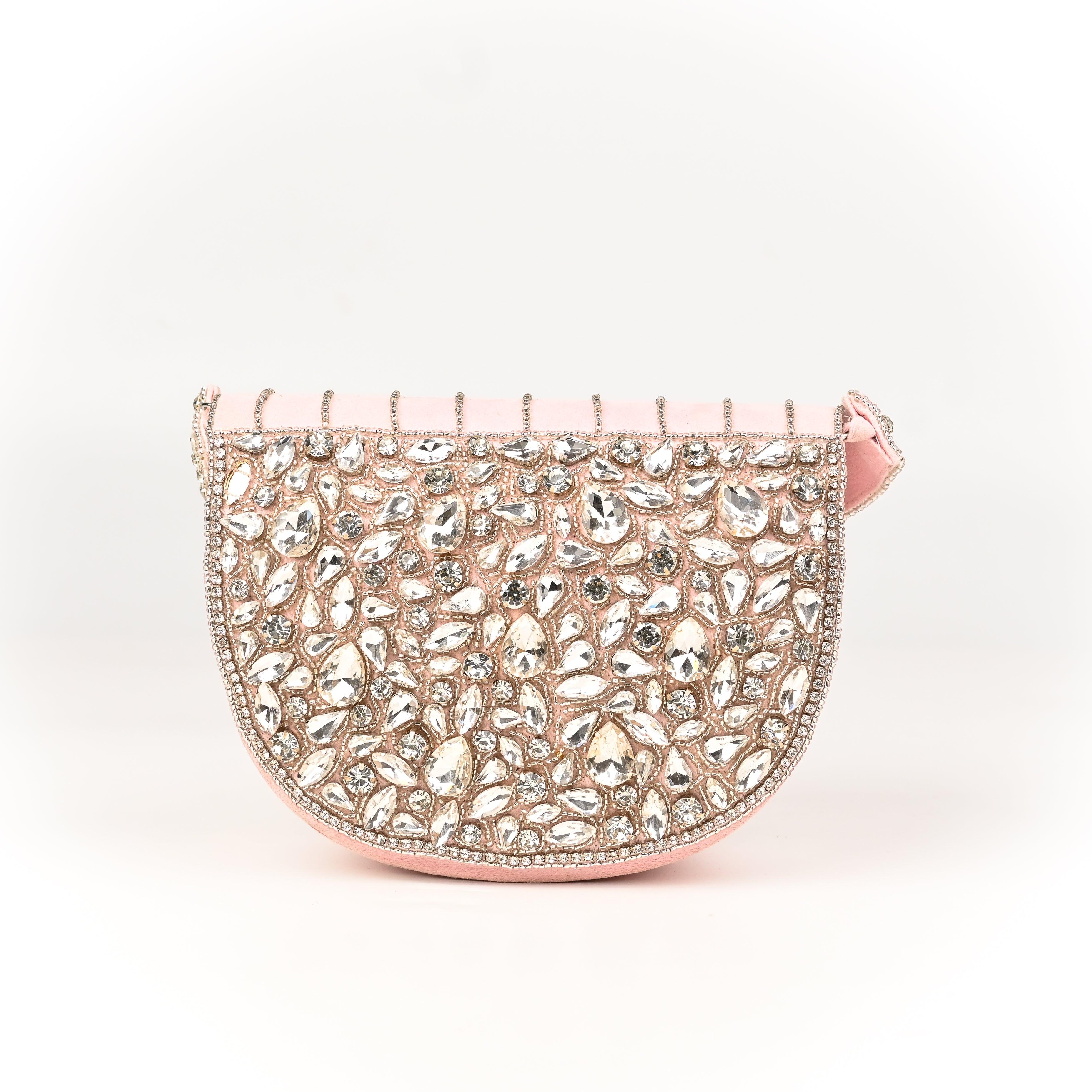 Sugarcrush Oval bridal Crystal Luxury Bag - SUGARCRUSH