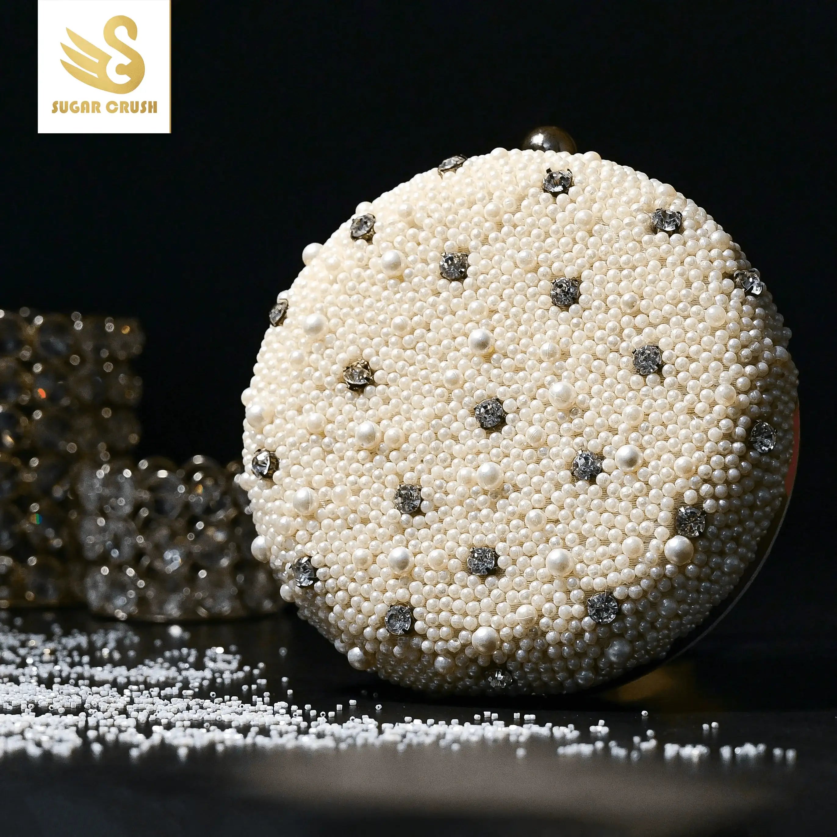 Sugarcrush Pearl embroidered Clutch - SUGARCRUSH