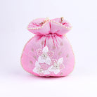 Sugarcrush Pink Luxury Potli Bag With Drawstring Closure - SUGARCRUSH