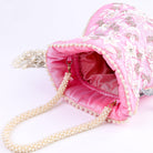 Sugarcrush Pink Luxury Potli Bag With Drawstring Closure - SUGARCRUSH