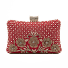 Sugarcrush Red embroidered Clutch - SUGARCRUSH