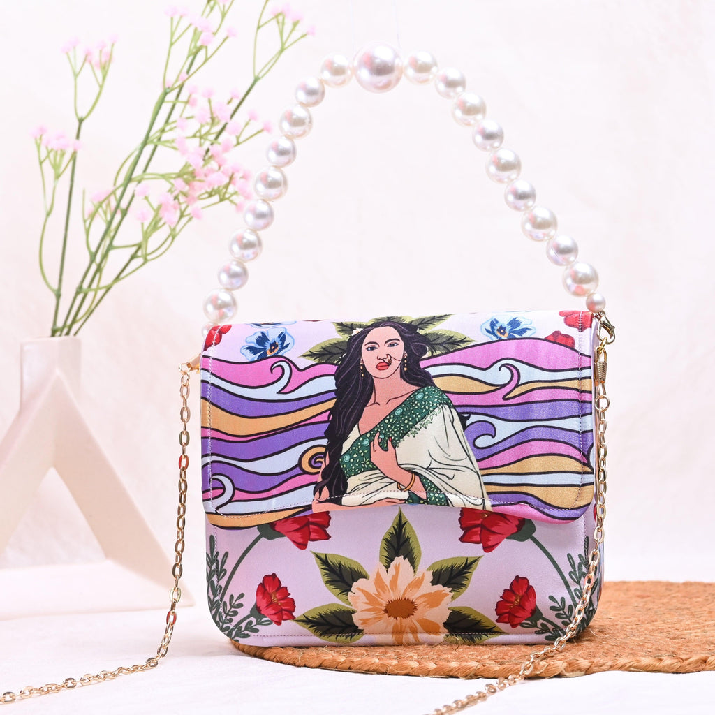 Sugarcrush Saree Beauty Flap Bag - SUGARCRUSH