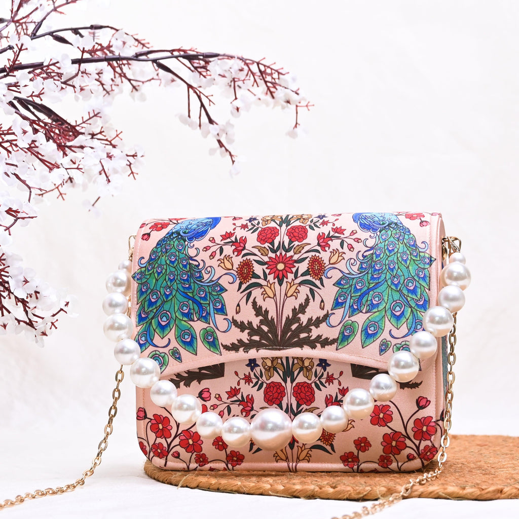 Sugarcrush Peach Luxury Potli Bag With Drawstring Closure – SUGARCRUSH