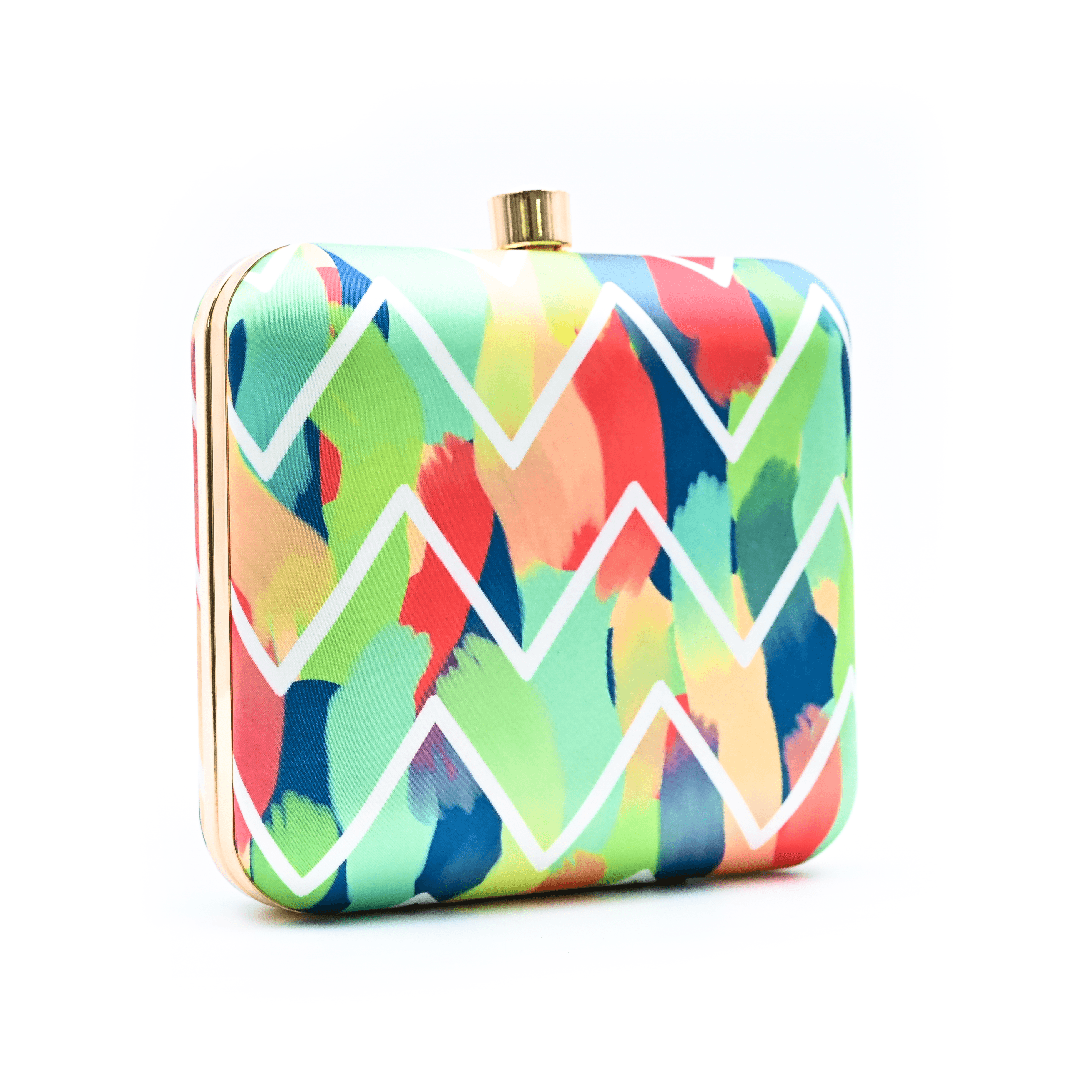 Sugarcrush Zig Zag Printed Clutch - SUGARCRUSH