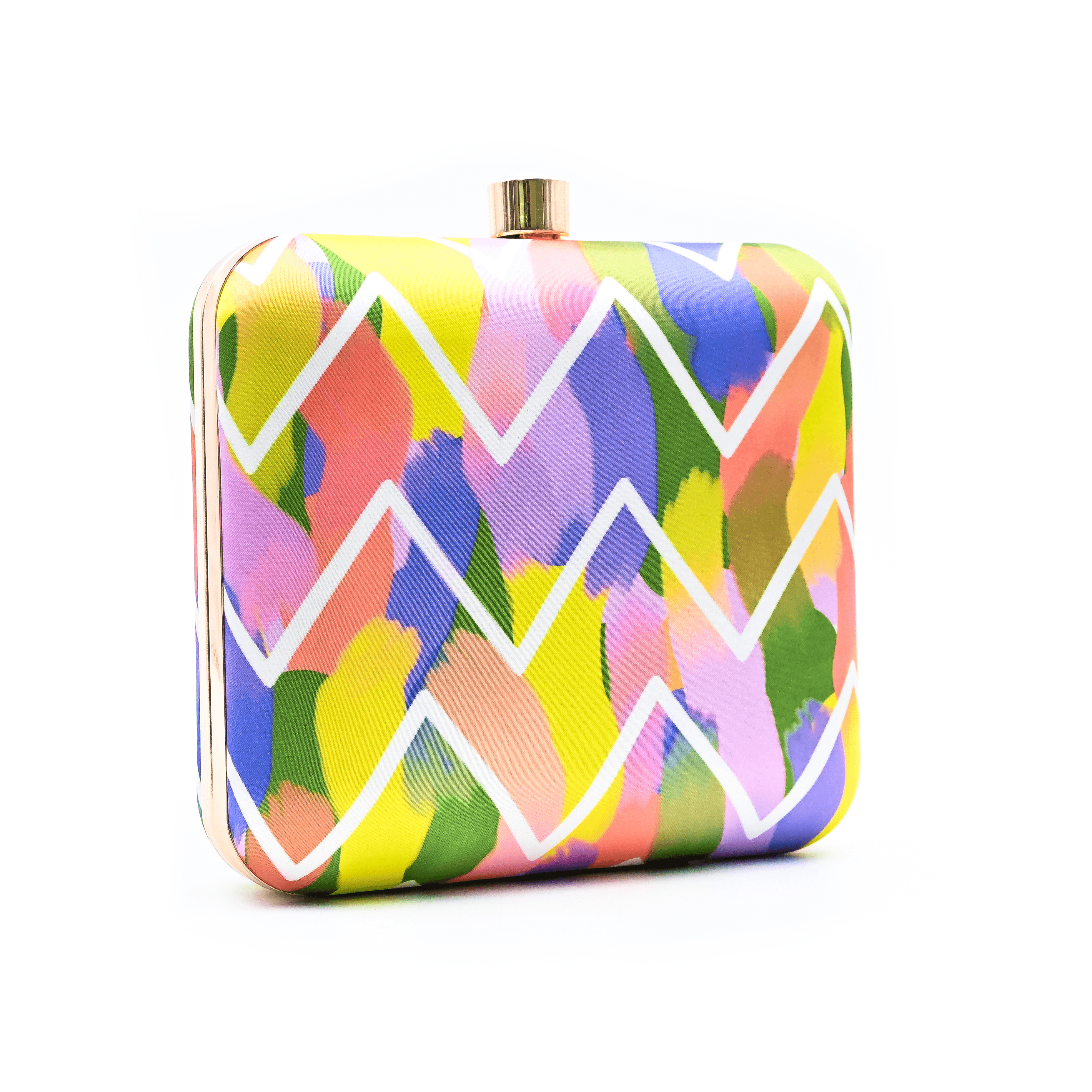 Sugarcrush Zig Zag Printed Clutch - SUGARCRUSH