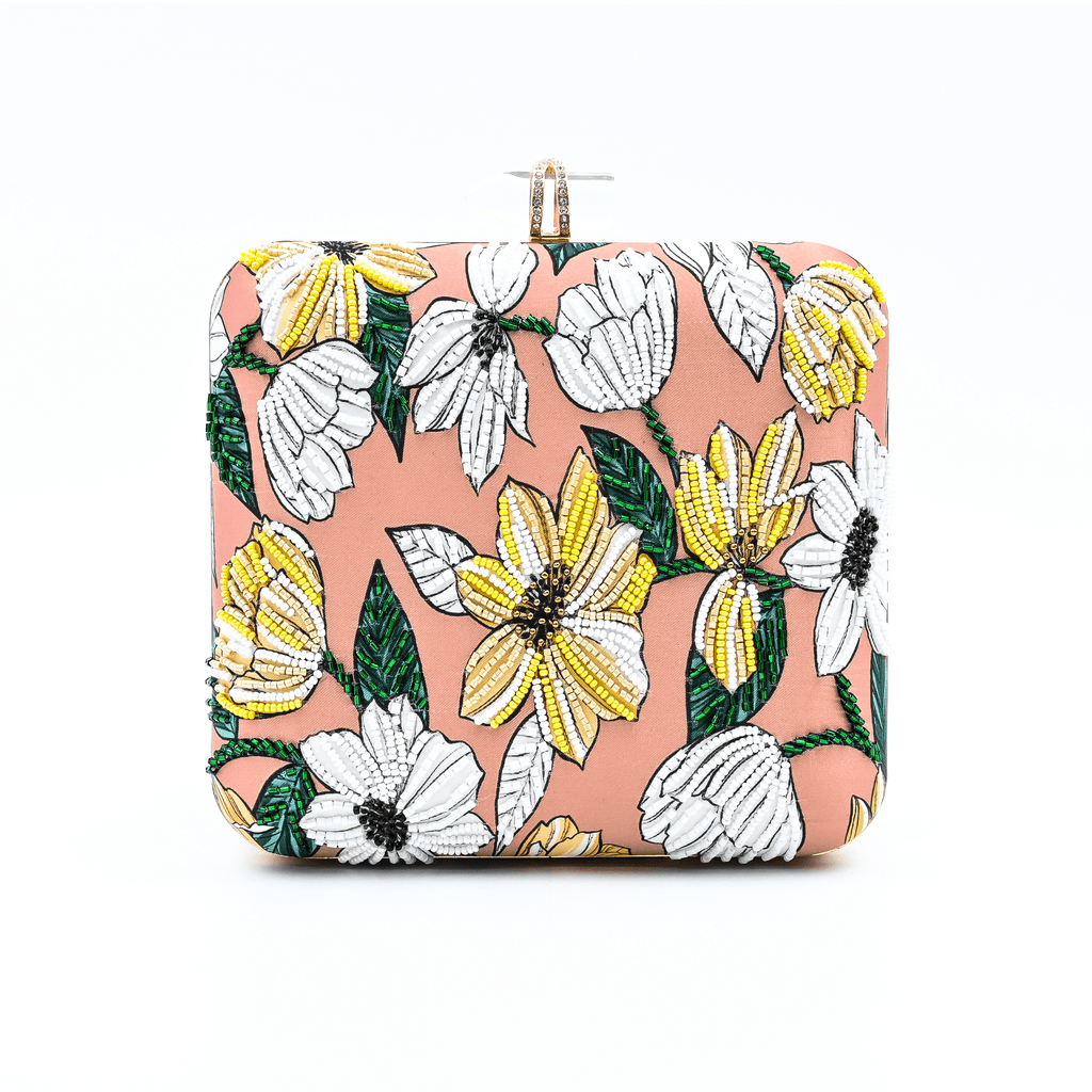 Sugarcrush Floral embroidered Printed Clutch - SUGARCRUSH